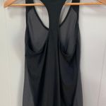 The North Face Flash Dry Racer Back Tank Top sleeveless scoop neck Black & Gray Photo 1