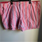 Columbia Size 24W  PFG Striped Shorts Photo 0