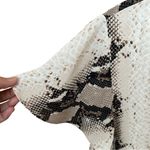 Buddy Love Ciara Dress Ombre Cream/Black Snakeskin Print Classic Shift Dress Photo 4