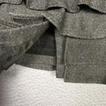 Talbots Skirt Womens 2P Brown Tweed Wool Ruffle Tiered Career Feminine Academia Photo 4
