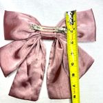 Women’s Dusty Pink Oversized Silky Soft Satin Elegant Hair Bow clip Coquette Y2K Photo 5
