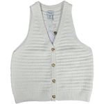 Revolve Song of Style by Aimee Song Lady Knit Sweater Tank Vest L NWT White Size L Photo 0