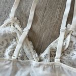 Womens White Lace Lingerie Bodysuit Photo 7