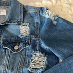 Rue 21 Blue Distressed Denim Jacket Photo 2