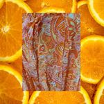 Isaac Mizrahi  Pink, Orange‎ and Yellow Paisley Skirt Size 10 Photo 2