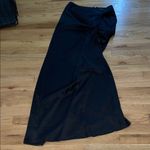 Naked Wardrobe Black Ruched Wrap Maxi Skirt Photo 0