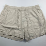 Old Navy Flax Linen Blend Pull On Shorts L Photo 0
