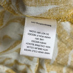 Bebop Yellow Floral Linen Mini Dress – Hawaiian Boho Coastal Milkmaid Sundress L Photo 6