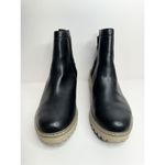 Dolce Vita Wedge Boots Womens Size 8 Black Lug Sole Chelsea Pull On Booties Black Photo 2