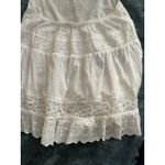 American Eagle  White Eyelet Lace Ruffle Halter Top Dress Cottagecore Fairy Photo 8
