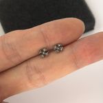 Screw Back 5mm Small Cross Stud Earrings for Men Women Streetwear Hip Hop Punk Unisex Earrings Silver Photo 4