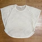 Arizona Jeans  Co Cream Open Weave Crochet
Flowy Top poncho Blouse Size XL Photo 1