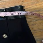 White House | Black Market  Black Skirt Front & Waist Leather Trim Accent Size 4 Photo 6