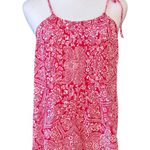 Soho NWT NY Red White Blue Paisley Halter Blouse Top sz X LARGE Photo 0