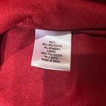 MSK Dress 20W Knee Length Red Black Velvet Floral 3/4 Bell Sleeves Photo 4