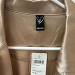 Windsor NWT Satin Gold Trench Coat Size Large Photo 2