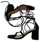 Pretty Little Thing ‎ Pump Heel Size 5 Lace Up Black Photo 3