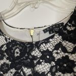 Theory Marique black floral lace overlay mini dress size US 6 $345 Photo 3