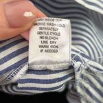 Modavanti Embroidered Floral Bird Nautical Striped Button Down Blouse Size L Photo 12