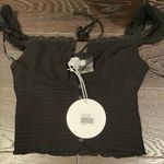 Princess Polly NWT  black Chet top frill us 2 4 8 Photo 0