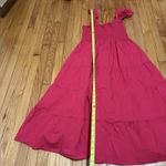 Hill House  Ellie Nap Midi Smocked Dress in Pink Size Medium Photo 7