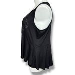 Torrid  Womens Tank Top Sleeveless Floral Heart Pattern Scoop Neck Pullover Black Photo 3