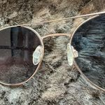 Warby Parker fisher polished gold sunglasses Photo 4