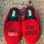 Dearfoams NWT  Red Women’s Christmas Slippers Photo 0