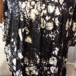 Maggie Barnes  Black White Abstract Print Tunic Top Plus Size 5X Photo 0