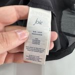 Joie  Blouse Womens Small Black‎ Sheer Puff Long Sleeve Mock Neck Caviar Photo 4