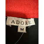 NEW $140 Adore Red Faux Vegan Suede Grommet Open Front Long Sleeve Coat Jacket M Size M Photo 3