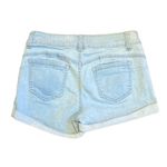 Wax Jean ‎ Women’s Small Light Wash Denim Zip Button Close Cuffed Shorts Photo 1