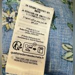 Boden Eve Linen Midi Dress Boho Preppy Blue Botanical Bunch Size 6R Photo 13