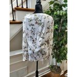 Pretty Little Thing Women White Floral Polyester V-Neck Long Sleeve Blouse Size L Photo 8
