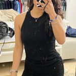 Adika Black Ruched Dress Photo 0