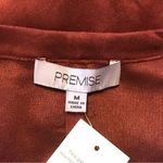 Premise 💛 NWT 💛 BOHEMIAN FAUX SUEDE LONG STUDDED VEST CRANBERRY COLOR SIZE MED. Photo 9