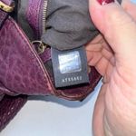 Fendi Du Jour RARE Leather Handbag Purple Top Handle Satchel Designer Bag Photo 12