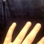 Cecico  Blue Velvet Cold Shoulder Long Sleeve Top Size Small Photo 7