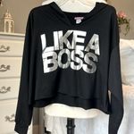 Miss Popular Black Top Hoodie Long Sleeve 1X Photo 6