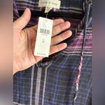 Cloth & Stone Anthropology  Navy and Pink Plaid Tunic Dress/Top Size M Photo 5