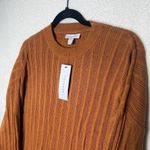 Topshop  Drop Armhole Knit Crew Neck Ribbed Long Sleeve Sweater Size 8/10 Medium Photo 3