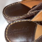 Björndal Bjorndal KellyAnne Leather Clogs Mules Buckle Slides 9 Kelly Anne Brown Leather Photo 3