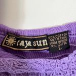 Raya Sun Crepe Crochet Bust Tie Dye Spaghetti Dress Cover Up Photo 4