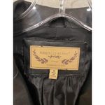 Marcelle Renee Jacket Womens Medium Black Faux Leather Blazer Vegan Lined Photo 1