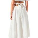 ASTR Back Cut-Out White Midi Dress Bow Embellished, Size M New w/Tag Photo 3
