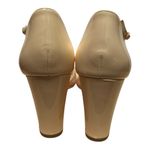 Tuckernuck Patent Leather Darcy Wedge heels Ivory Size 9 Photo 4
