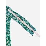 Chico's CHICO’S Green White Ikat Button Down Shirt 1 M 8 Boho Coastal Resort Travel Photo 6