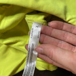 FREE‎ PEOPLE Movement Wonderland Run Warmth Leggings Scrunch Small Neon Yellow Photo 3