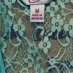 Candie's Vintage CANDIE’S Light Pastel Seafoam Green Top Photo 7