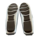 J.Crew  Driving moccasins in leather metallic silver sz 6.5 Photo 6